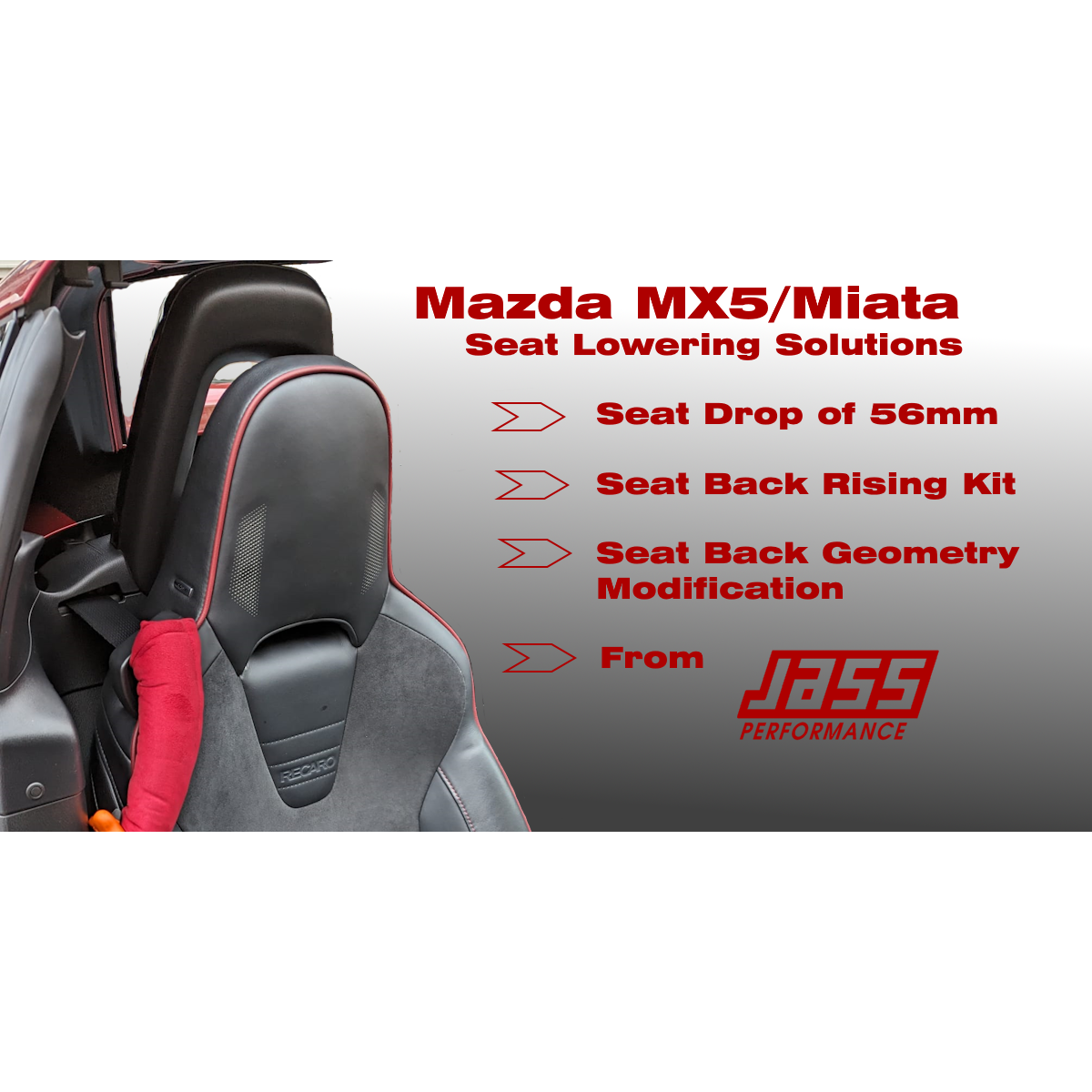 Adaptadores de bajada de asiento MX5 ND