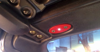 Sun visor replacement interior light