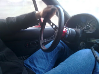 Result after all legroom measures — 197cm driver in modified MX-5 NA