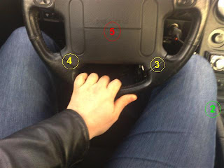 Steering wheel and knee clearance issues at 197cm