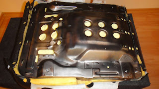 Foam removed leftover
