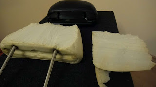 Headrest foam removed
